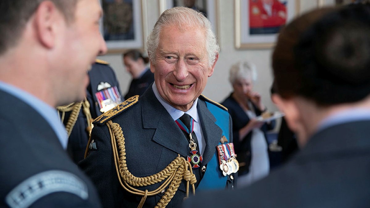 King Charles was the Reviewing Officer for the RAF College’s Combined Parade at Cranwell (Picture: MOD).